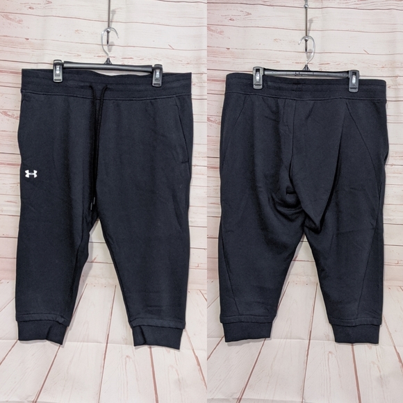 Sale Under Armour Slim Leg Fleece Crop Sweatpants - Picture 5 of 6